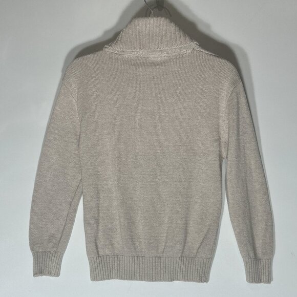 Nautica Boys SZ S Wheat Colored Cable Knit Sweater Classic Academia Church Dress - Picture 3 of 6